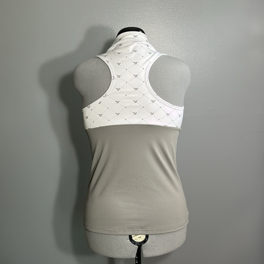 CALLIOPE White Gray NEW Sleeveless Active Outdoor Golf Casual Top SZ XL - NWT - Picture 2 of 11